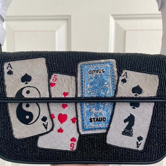 STAUD BEADED TOMMY BAG HOUSE OF CARDS - Picture 9 of 13